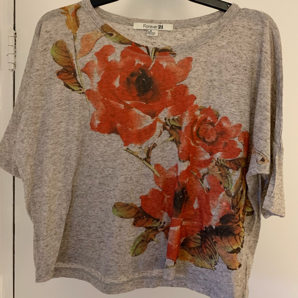 Forever 21 Floral Crop Top